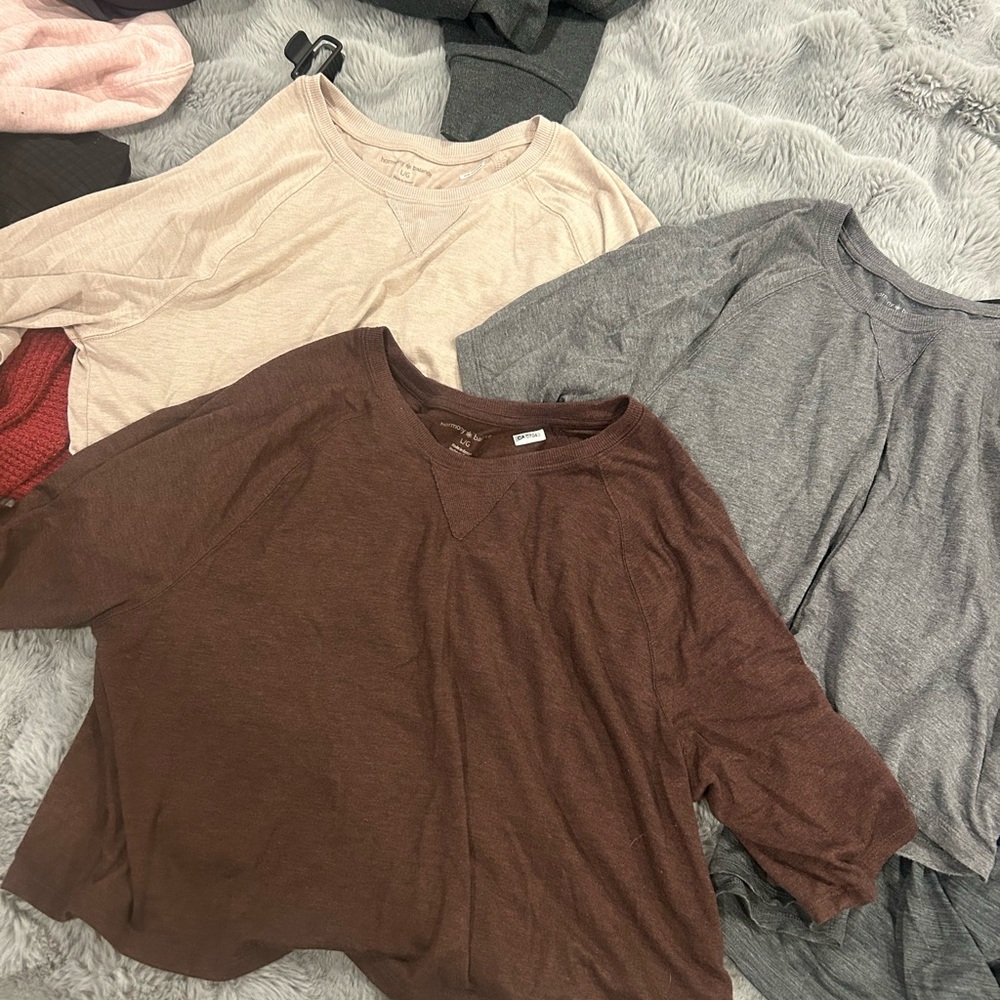 Lot of 7 Women’s Active Wear/Gym Shirts
